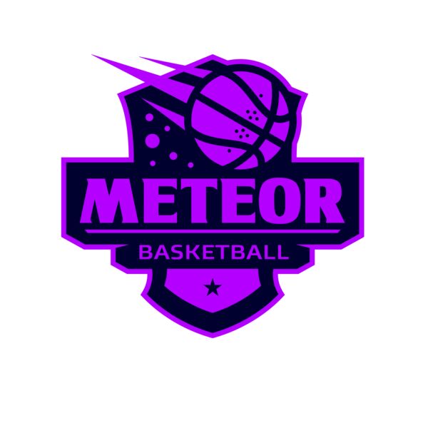 Meteor Basketball logo template Miniatura
