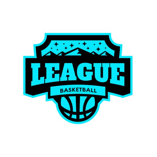 League Basketball logo template Miniatura
