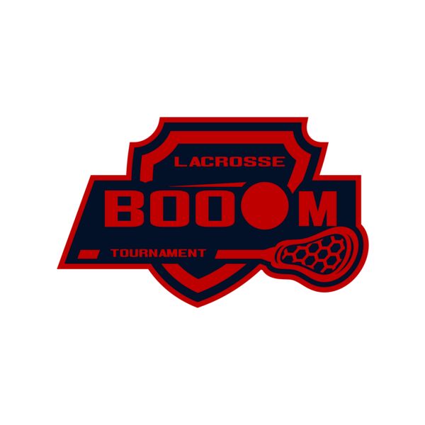 Boom Tournament Lacrosse Logo Template Miniatura