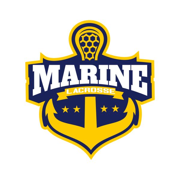 Marine Lacrosse Logo Template Miniatura