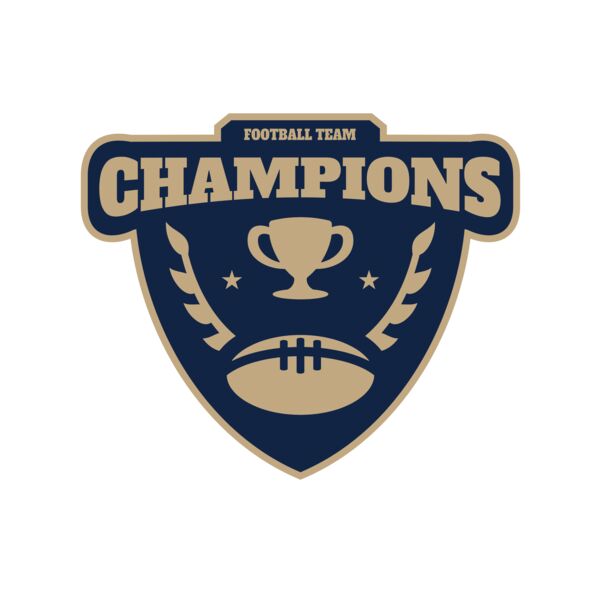 Champions Football Team logo template Miniatura
